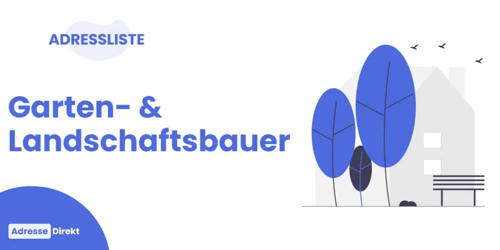 Titel Bild der Garten- & Landschaftsbauer Adressliste